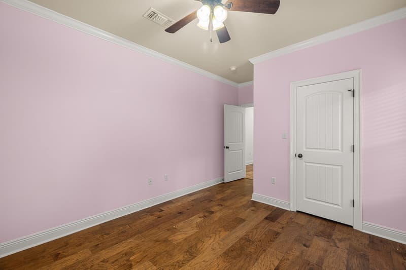 Pink bedroom closet at 30 Broad Leaf Cove, Petal, Mississippi
