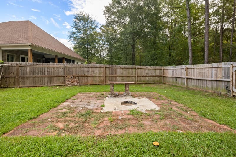 Detached patio at 30 Broad Leaf Cove, Petal, Mississippi