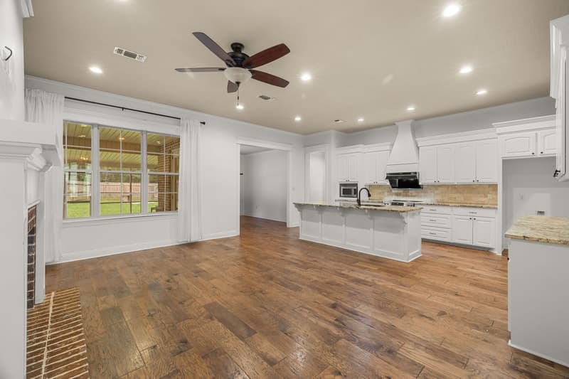 Open living kitchen at 30 Broad Leaf Cove, Petal, Mississippi