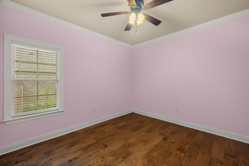 Pink bedroom at 30 Broad Leaf Cove, Petal, Mississippi