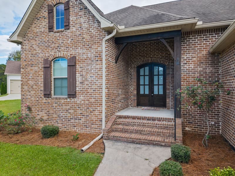 Front entry at 30 Broad Leaf Cove, Petal, Mississippi