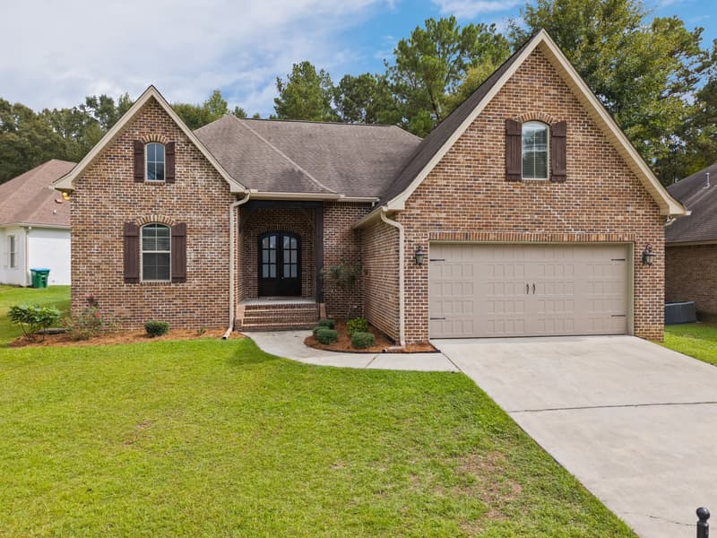 Front exterior at 30 Broad Leaf Cove, Petal, Mississippi
