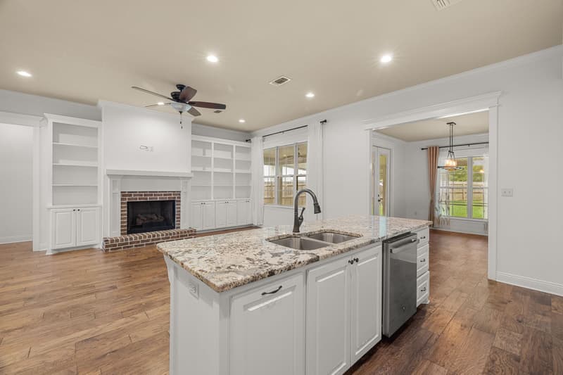 Kitchen living room view at 30 Broad Leaf Cove, Petal, Mississippi